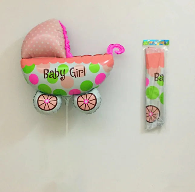 HKM-485139 Cute Handheld Stick Christmas Foil Balloons Set for Kids - Party Decorations