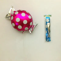 HKM-485139 Cute Handheld Stick Christmas Foil Balloons Set for Kids - Party Decorations