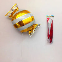 HKM-485139 Cute Handheld Stick Christmas Foil Balloons Set for Kids - Party Decorations