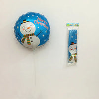 HKM-485139 Cute Handheld Stick Christmas Foil Balloons Set for Kids - Party Decorations