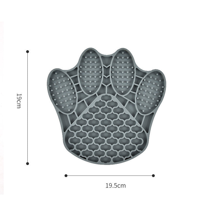 HKM-485331 New Amazon Silicone Dog Licking Mat Pet Feeding Bowl Slow Food Cat Plate Dog Silicone Slow Food Mat Anti-Choke Bowl