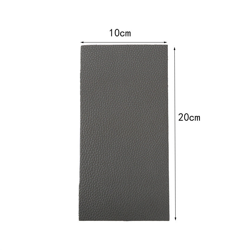 HKM-485395 Lychee Pattern Leather Repair Patch - Eco-Friendly, Durable 10x20cm Solution for Sofas, Seats, and More