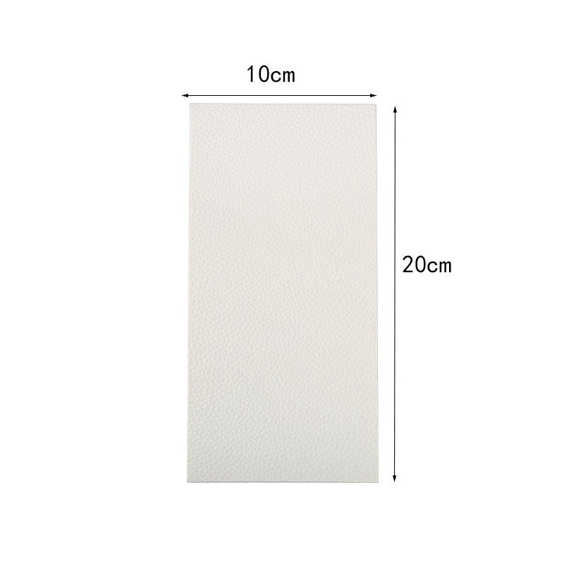 HKM-485395 Lychee Pattern Leather Repair Patch - Eco-Friendly, Durable 10x20cm Solution for Sofas, Seats, and More
