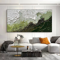 HKM-485651 Hand-Painted Large Ocean Waves Abstract Canvas Art for Modern Home Decor