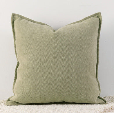 HKM-485843 Herringbone Pattern Chenille Throw Pillow Cover - Multiple Sizes Available