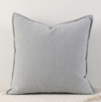 HKM-485843 Herringbone Pattern Chenille Throw Pillow Cover - Multiple Sizes Available