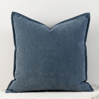 HKM-485843 Herringbone Pattern Chenille Throw Pillow Cover - Multiple Sizes Available
