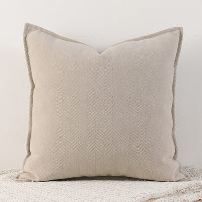 HKM-485843 Herringbone Pattern Chenille Throw Pillow Cover - Multiple Sizes Available