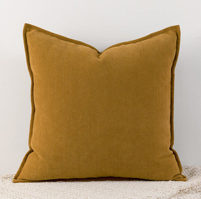 HKM-485843 Herringbone Pattern Chenille Throw Pillow Cover - Multiple Sizes Available