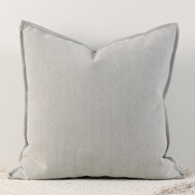 HKM-485843 Herringbone Pattern Chenille Throw Pillow Cover - Multiple Sizes Available