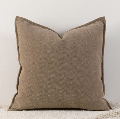 HKM-485843 Herringbone Pattern Chenille Throw Pillow Cover - Multiple Sizes Available