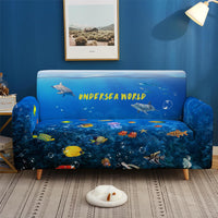 HKM-486035 Elastic Dust-Proof Floral Sofa Cover for Modular Sofas, Available in Various Sizes