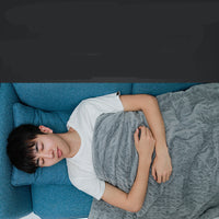 HKM-486035 Gravity Blanket for Decompression and Better Sleep - Geometric Polyester Design, 10kg or 15kg, Summer Use, 200x120cm Size
