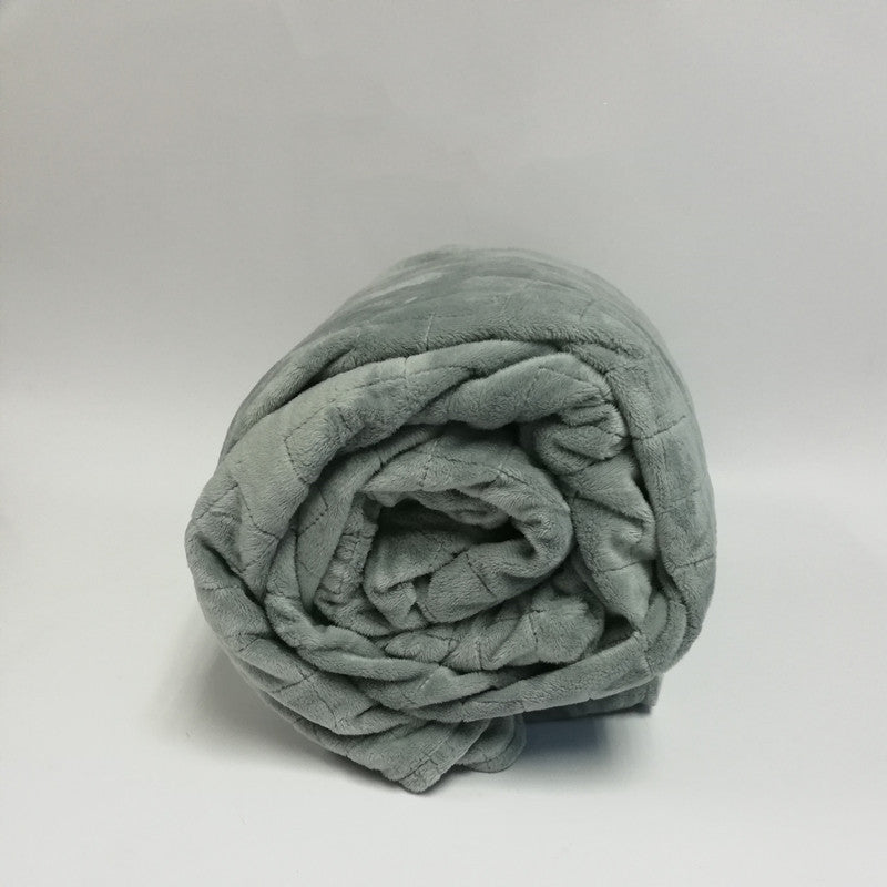 HKM-486035 Gravity Blanket for Decompression and Better Sleep - Geometric Polyester Design, 10kg or 15kg, Summer Use, 200x120cm Size