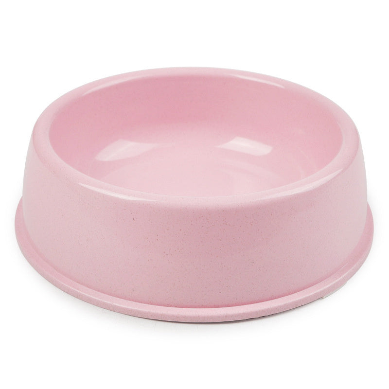 HKM-486227 Nordic Style Simple Round Plastic Dog Bowl - Pink, Blue, Green Options in Various Sizes