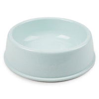 HKM-486227 Nordic Style Simple Round Plastic Dog Bowl - Pink, Blue, Green Options in Various Sizes