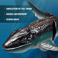 HKM-486291 Remote Control Animal Toy Swimming Pool Boat for Kids - Fun Electric RC Canglong Game