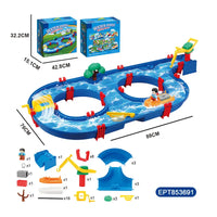 HKM-486355 Educational Water Park Building Blocks Set - 39 Pieces DIY Construction Toys for Ages 2-4 Boys
