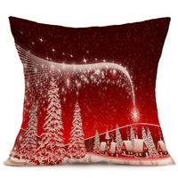 HKM-486483 Christmas Themed Car Sofa Pillowcase - 43x43 cm PP Cotton Decorative Cover