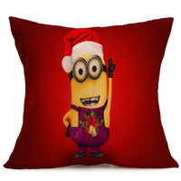 HKM-486483 Christmas Themed Car Sofa Pillowcase - 43x43 cm PP Cotton Decorative Cover