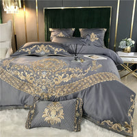 HKM-486547 Four-Piece Summer Bedding Set in Soft Cotton with Elegant Patterns
