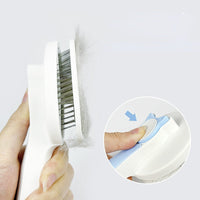 HKM-486547 Pet Self-Cleaning Grooming Brush for Dogs and Cats - Gentle Shedding Tool for Short and Long Hair