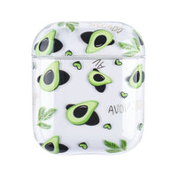 HKM-486611 Cartoon Fruit Earphone Cover Compatible with Apple iPhone Models - Clamshell Protection in Transparent Design
