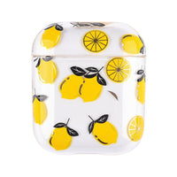 HKM-486611 Cartoon Fruit Earphone Cover Compatible with Apple iPhone Models - Clamshell Protection in Transparent Design