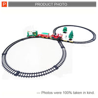 HKM-486675 Electric Christmas Train Toy with Tracks for Kids Age 2-4