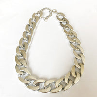 HKM-486739 Sleek Hip Hop Cat Metal Necklace in Gold, Rose Gold, Silver, and Gun Black with Extension