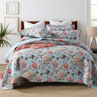HKM-486867 Double-Sided Pure Cotton Geometric Pattern Bedspread Set, 3 Piece for 1.8m Bed
