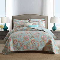 HKM-486867 Double-Sided Pure Cotton Geometric Pattern Bedspread Set, 3 Piece for 1.8m Bed