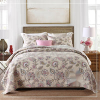 HKM-486867 Double-Sided Pure Cotton Geometric Pattern Bedspread Set, 3 Piece for 1.8m Bed