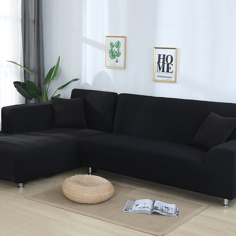 HKM-486867 Elastic Polyester and Spandex Sofa Cover Set with Pillowcases - 2 Pieces