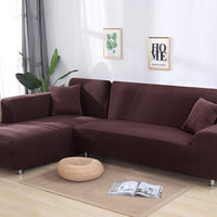 HKM-486867 Elastic Polyester and Spandex Sofa Cover Set with Pillowcases - 2 Pieces