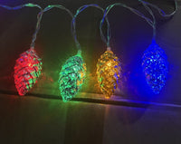 HKM-486995 Pine Cone Light String for Holiday Decoration - 1.5m & 3m Options with USB or Battery Power