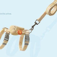 HKM-487059 Adjustable Cat Leash with Anti-Breakout Chest Strap for Small Pets