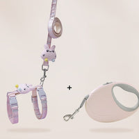HKM-487059 Adjustable Cat Leash with Anti-Breakout Chest Strap for Small Pets
