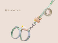 HKM-487059 Adjustable Cat Leash with Anti-Breakout Chest Strap for Small Pets