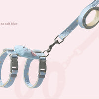 HKM-487059 Adjustable Cat Leash with Anti-Breakout Chest Strap for Small Pets