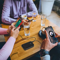 HKM-487123 10,000mAh Dual USB Portable Power Bank with Flashlight and LCD Battery Indicator
