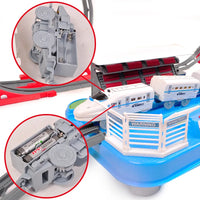 HKM-487123 Electric Train Track Set for Kids - Educational Railway Toy with Assembly Options - Ages 3 and Up