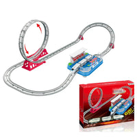 HKM-487123 Electric Train Track Set for Kids - Educational Railway Toy with Assembly Options - Ages 3 and Up