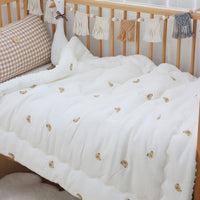 HKM-487187 Children's Pure Cotton Wrinkled Gauze Quilt with Bean Down Filling – Multiple Sizes & Designs for All Seasons