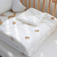 HKM-487187 Children's Pure Cotton Wrinkled Gauze Quilt with Bean Down Filling – Multiple Sizes & Designs for All Seasons