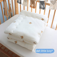 HKM-487187 Children's Pure Cotton Wrinkled Gauze Quilt with Bean Down Filling – Multiple Sizes & Designs for All Seasons