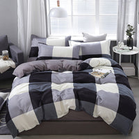 HKM-487187 Modern Cartoon Anime Duvet Cover Set - Soft and Breathable Polyester/Cotton Bedding for Double Full Queen Size