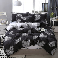 HKM-487187 Modern Cartoon Anime Duvet Cover Set - Soft and Breathable Polyester/Cotton Bedding for Double Full Queen Size
