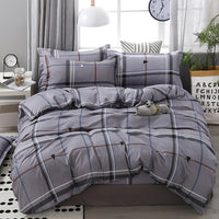 HKM-487187 Modern Cartoon Anime Duvet Cover Set - Soft and Breathable Polyester/Cotton Bedding for Double Full Queen Size