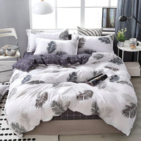 HKM-487187 Modern Cartoon Anime Duvet Cover Set - Soft and Breathable Polyester/Cotton Bedding for Double Full Queen Size